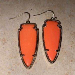 Kendra Scott Skylar Coral Earrings Retired